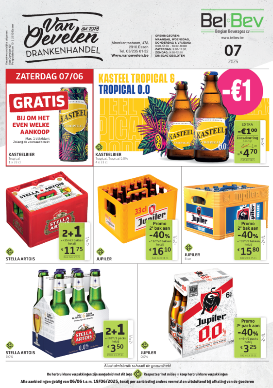 Geldig van 06/06 tot en met 19/06/2025